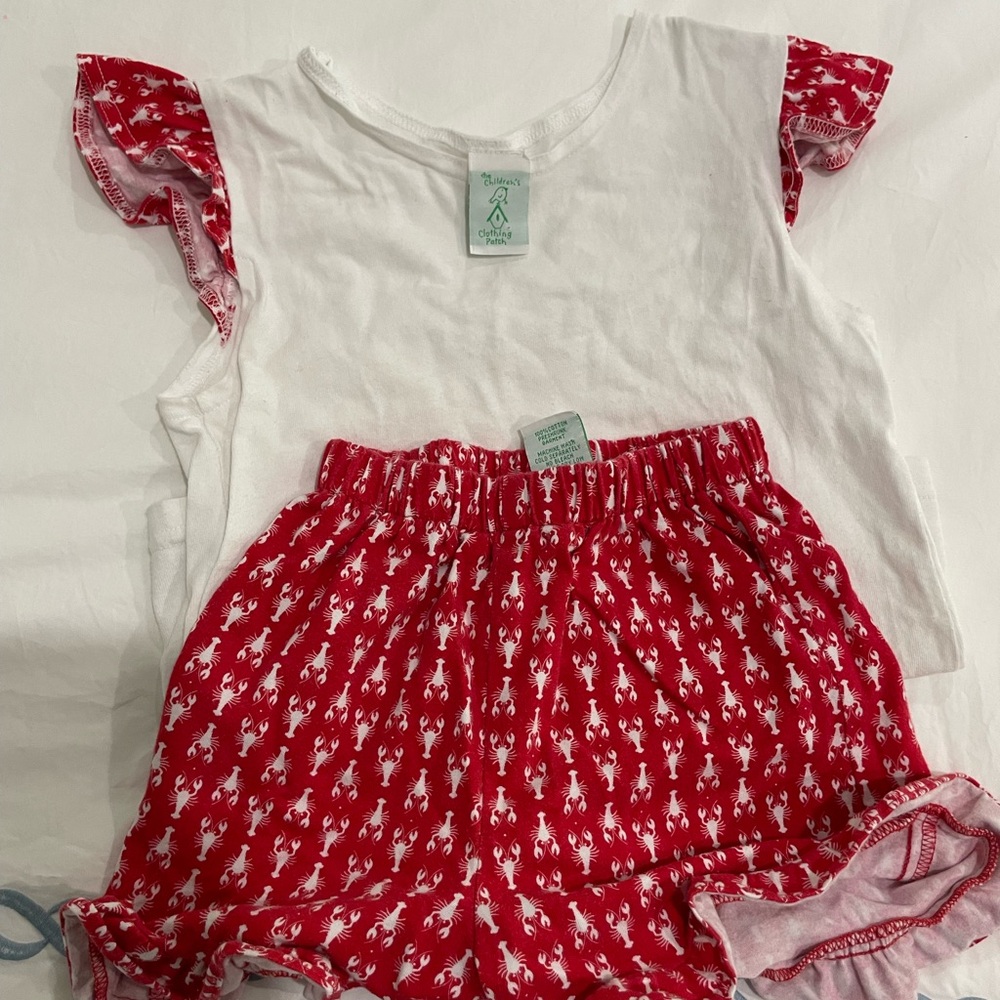 White and Red summer lobster set